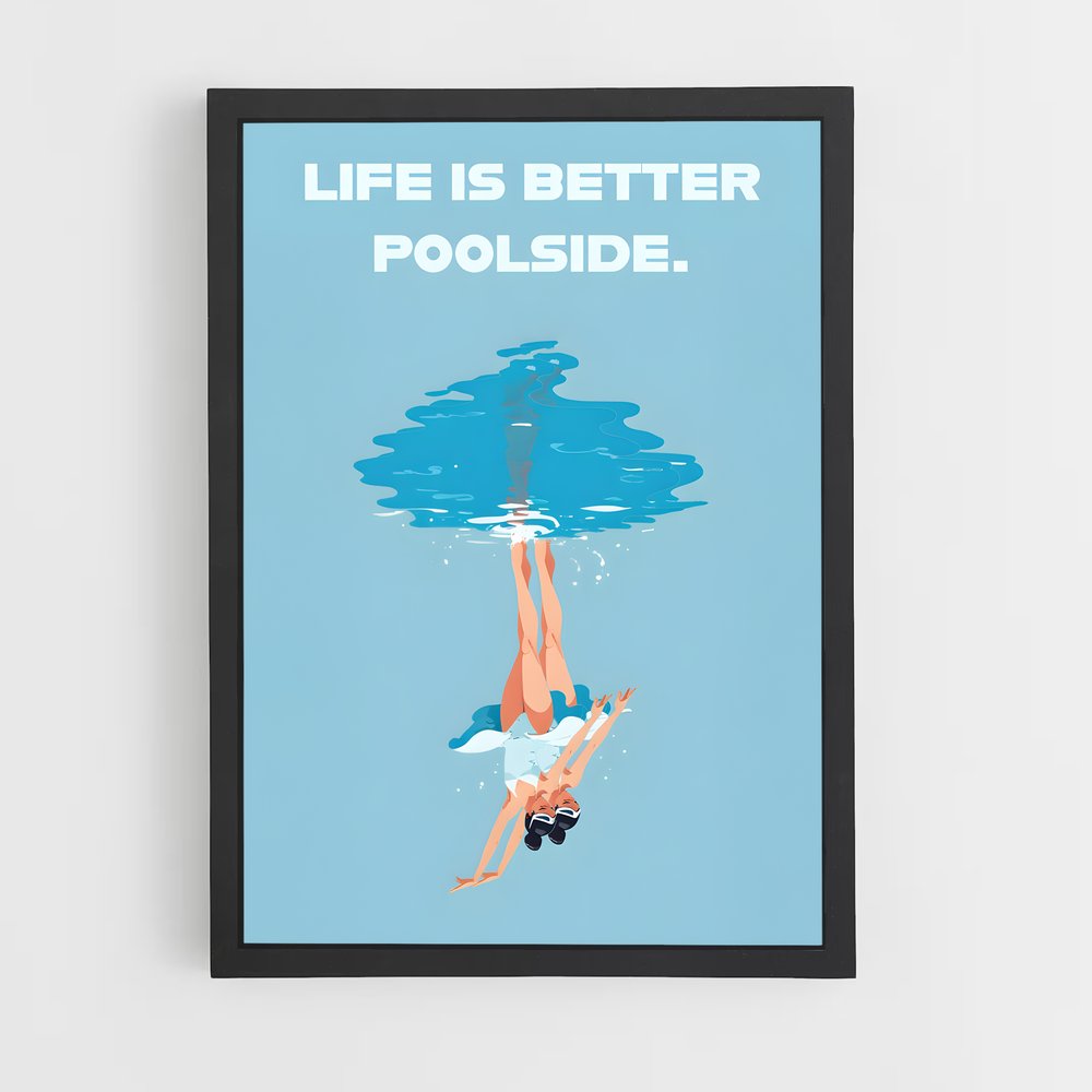 Poster Synchronized de swimming – affiche Natation synchronisée (vue 2)